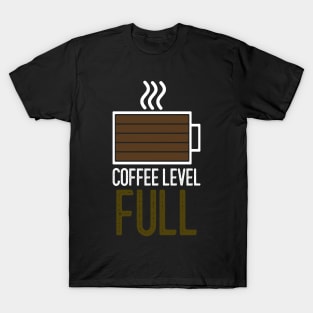 Coffee Level - Full T-Shirt